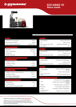 Kombihengerek Dynapac CC1400C VI