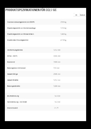 Kombihengerek Caterpillar CC2.7GC