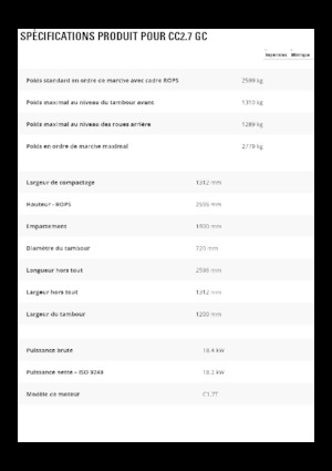 Kombihengerek Caterpillar CC2.7GC