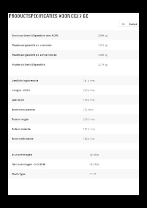 Kombihengerek Caterpillar CC2.7GC