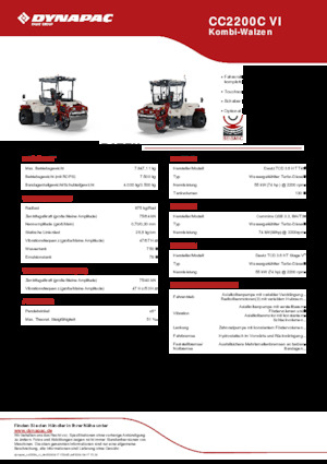 Kombihengerek Dynapac CC2200C VI