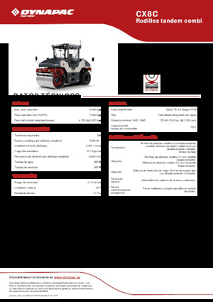 Kombihengerek Dynapac CX8C