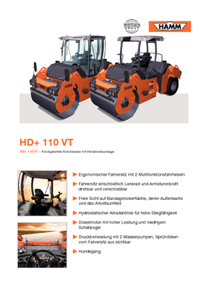 Kombihengerek Hamm HD+ 110 VT