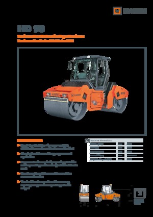 Tandem vibrohengerek Hamm HD 90