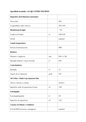 Kombájnok Laverda AL Quattro Techno