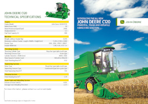 Kombájnok John Deere C120