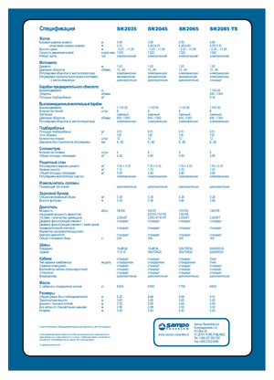Kombájnok Sampo Rosenlew SR 2065 Spezial
