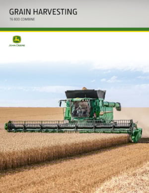 Kombájnok John Deere T6 800