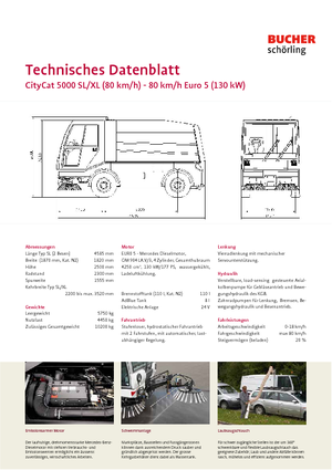 Kompakt seprógépek Bucher-Schörling CityCat 5000 XL