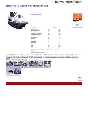 Kompakt seprógépek Dulevo Dulevo 1100 Futura DL
