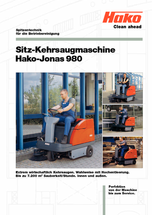 Kompakt seprógépek Hako Jonas 980 VH