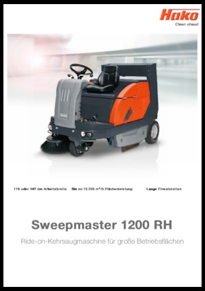 Kompakt seprógépek Hako Sweepmaster D 1200 RH
