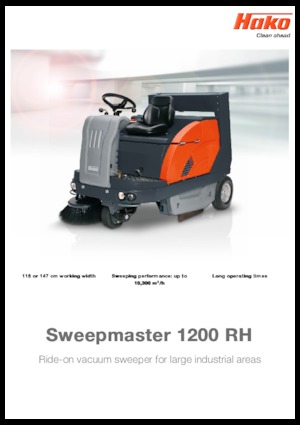 Kompakt seprógépek Hako Sweepmaster D 1200 RH