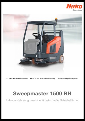 Kompakt seprógépek Hako Sweepmaster D 1500 RH