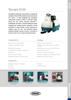 Kompakt seprógépek Tennant Tennant 6100
