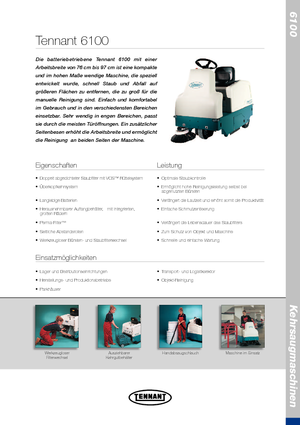 Kompakt seprógépek Tennant Tennant 6100