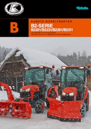 Kompakt kommunális traktorok Kubota B2261 HDBC