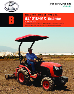Kompakt kommunális traktorok Kubota B2401D-MX
