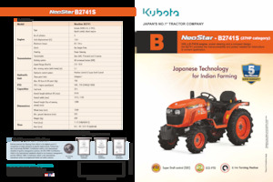 Kompakt kommunális traktorok Kubota B2741S