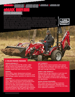 Kompakt kommunális traktorok Mahindra eMax 22L HST