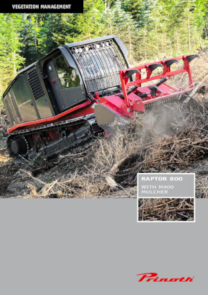 Kompakt kommunális traktorok Prinoth Raptor 800