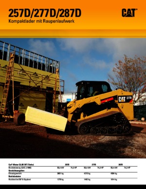 Csúszókormányzású rakodók Caterpillar 287D