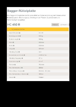 Tömörítők kotrógépekhez Epiroc HC 450 R 