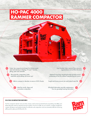 Tömörítők kotrógépekhez Rammer Ho-Pac 4000