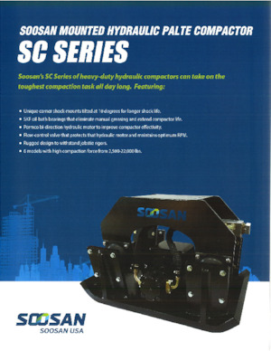 Tömörítők kotrógépekhez Soosan SC 340