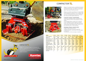 Tömörítők kotrógépekhez Kenguru TL31