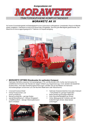 Komposztforgatók Morawetz Ak III 900