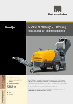 Kompresszoros szállítógépek Putzmeister M 740 DH