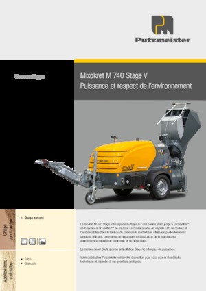 Kompresszoros szállítógépek Putzmeister M 740 DHBS