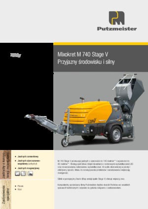 Kompresszoros szállítógépek Putzmeister M 740 DHBS