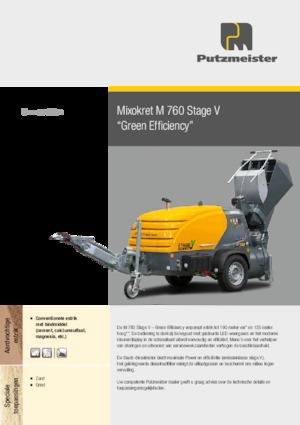 Kompresszoros szállítógépek Putzmeister M 760 DHB 