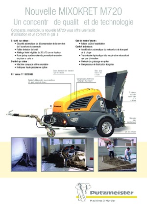 Kompresszoros szállítógépek Putzmeister M 720 DHB