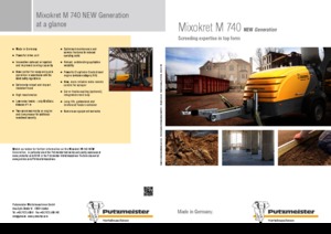 Kompresszoros szállítógépek Putzmeister M 740 DB