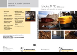 Kompresszoros szállítógépek Putzmeister M 740 DB