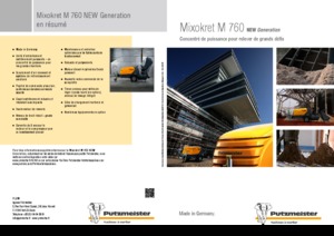 Kompresszoros szállítógépek Putzmeister M 760 DHB