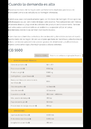 Betontörőgépek Epiroc CB 5500