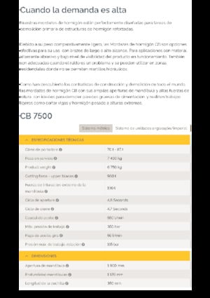 Betontörőgépek Epiroc CB 7500