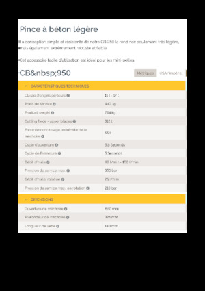 Betontörőgépek Epiroc CB 950