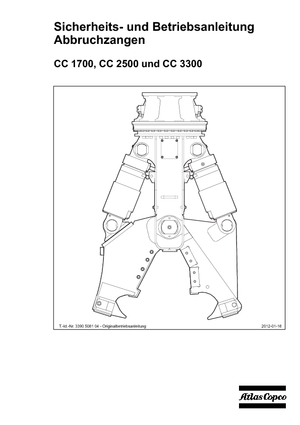 Betontörőgépek Atlas Copco CC 2500S