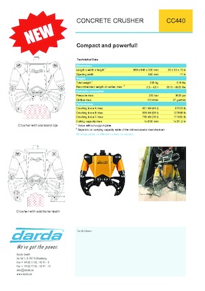 Betontörőgépek Darda CC440