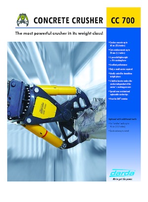Betontörőgépek Darda CC700