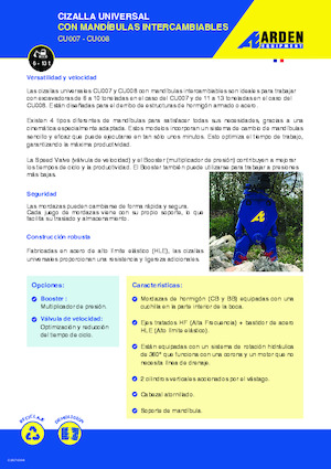 Betontörőgépek Arden CU007