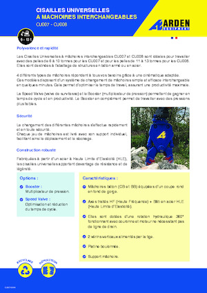 Betontörőgépek Arden CU007