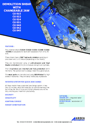 Betontörőgépek Arden CU015