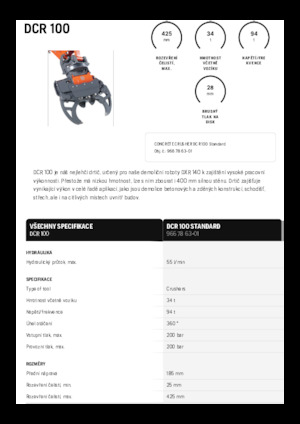 Betontörőgépek Husqvarna DCR 100