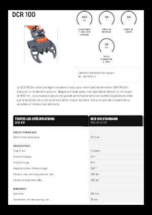 Betontörőgépek Husqvarna DCR 100